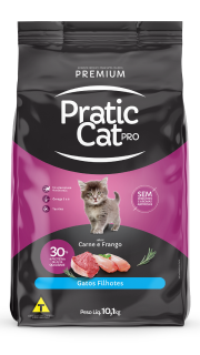 Gatos Filhotes Carne e Frango Saiba mais >